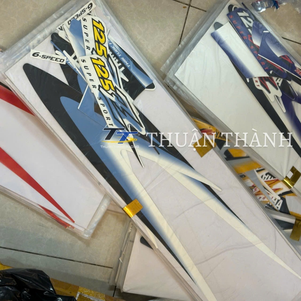 Tem Yaz đời thấp ( Xanh ngọc ) Yaz125 - Tem 3 lớp