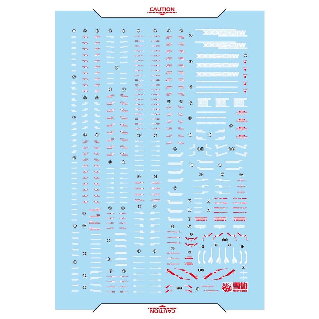 Decal nước cho mô hình MG Wing Gundam EW / EW Ver.Ka