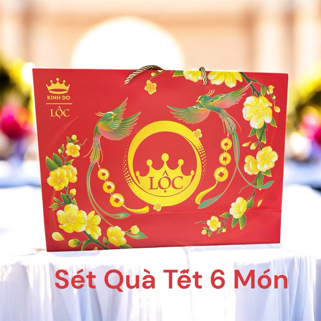 Set Quà Tết Kinh Đô Lộc Phát- An Tài Lộc -  Kinh Đô -  Bộ Quà Tặng Hộp Giấy  540g/  795g