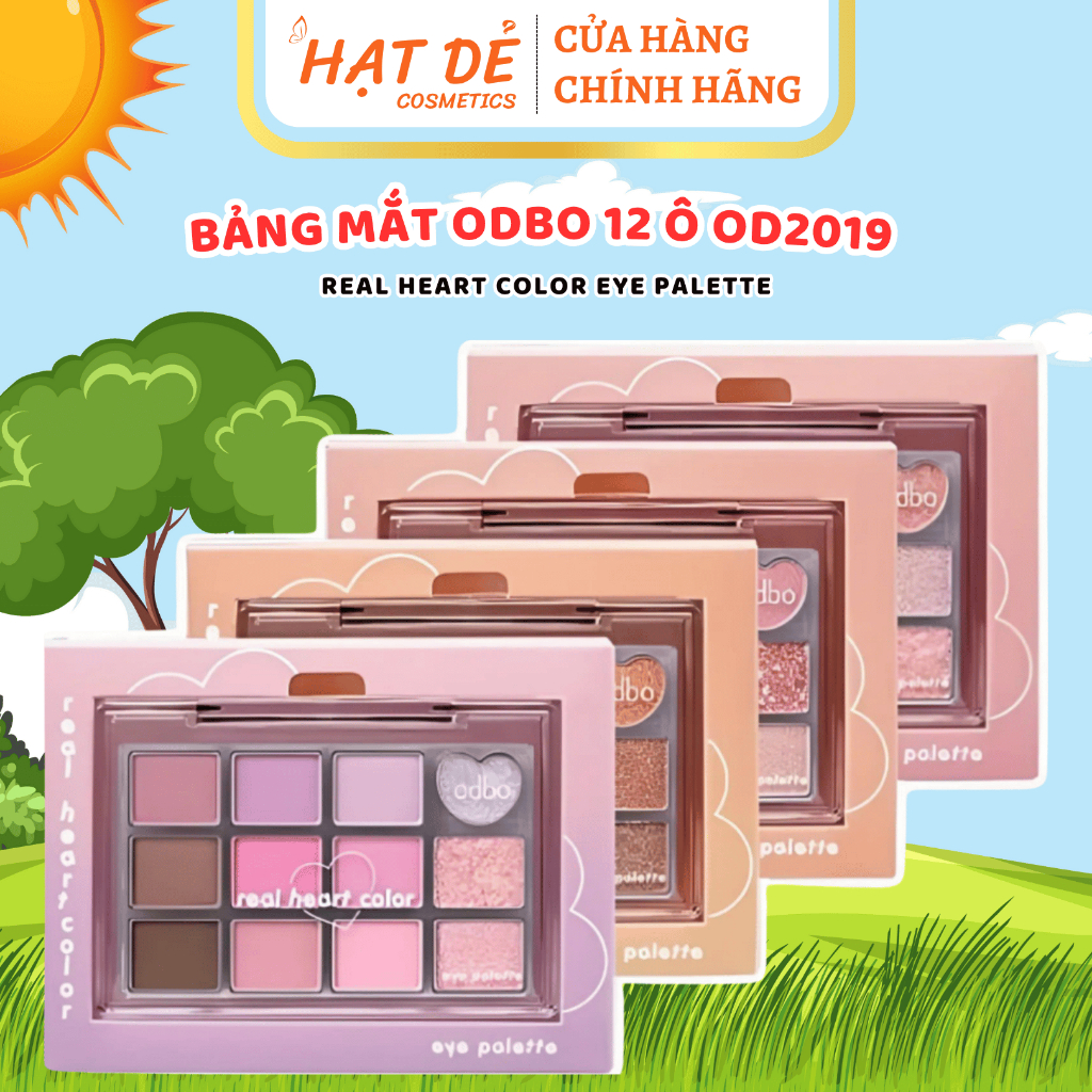 Bảng Mắt Odbo 12 Ô Real Heart Color Eye Palette OD2019