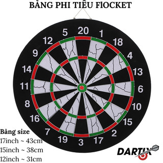 Bảng phi tiêu gỗ cao cấp – Dụng cụ ném phi tiêu luyện tập, giải trí và trang trí quán bar, homestay