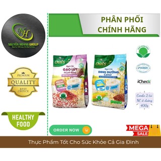  COMBO 2 GÓI - Ngũ Cốc Xuân An 400g   1 Gói Gạo Lứt Huyết Rồng & 1 Gói Dinh Dưỡng Canxi  