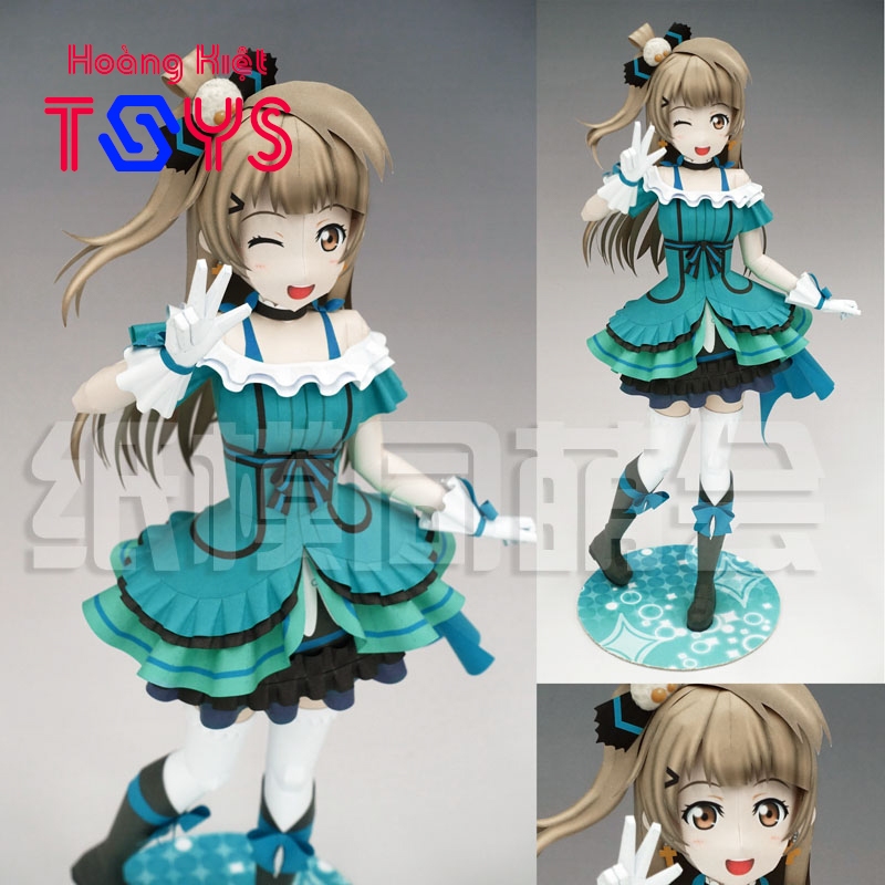 Mô hình giấy anime girl Kotori Minami green dress [Love Live]