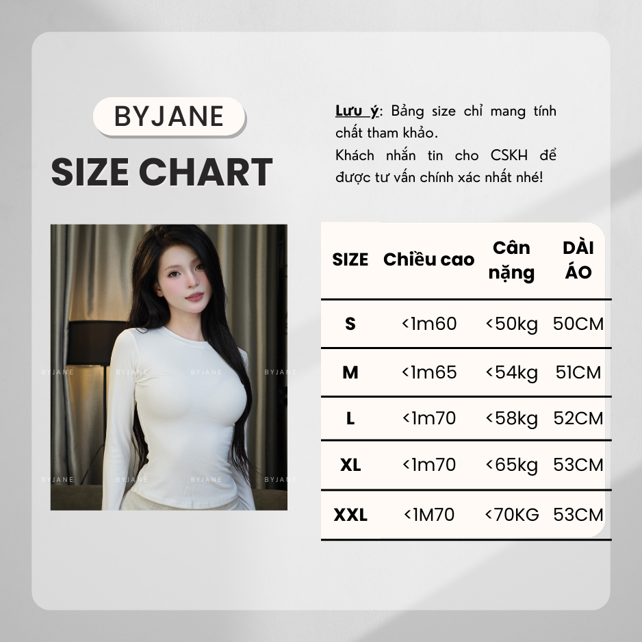 Áo Thun Nữ Dài Tay Cổ Tròn Basic Co Giãn 4 Chiều Ôm Body Mềm Mịn Thời Trang BYJANE – 888 | BigBuy360 - bigbuy360.vn