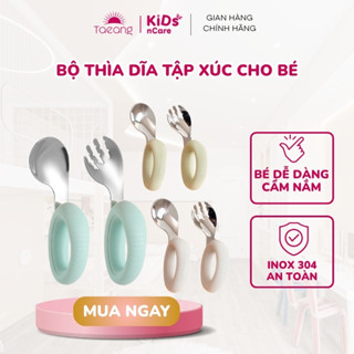  Set Thìa Dĩa Cong Tập Xúc Cho Bé Silicone Có Hộp Đựng Thìa Tập Cho Bé Ăn Dặm Thìa Bát Khay Ăn Dặm 