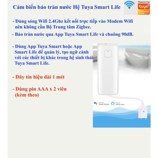Cảm biến báo tràn nước Wifi, ESPhome, Tuya Smart Life, Home Assistant (Hass)-
