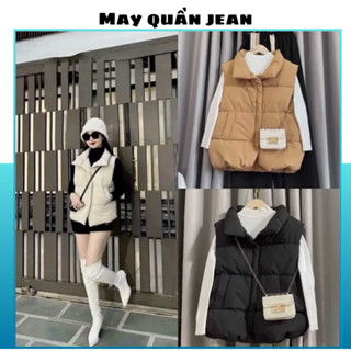  Áo Phao Ghile nữ có dây rút sườn,Phong cách Hàn quốc,Có 3 màu được trần bông dày dặn,Hàng loại 1 