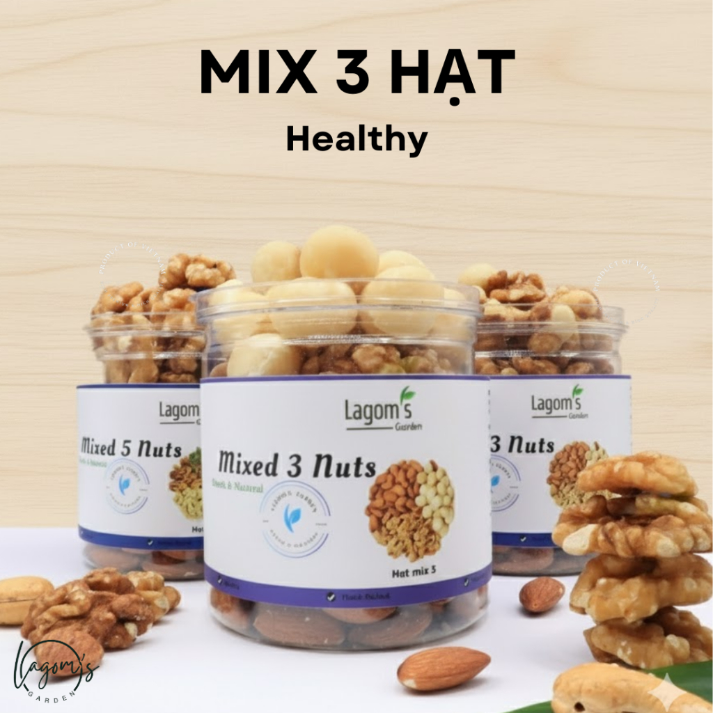 Hạt dinh dưỡng mix 3 loại hạt - Lagom's Garden