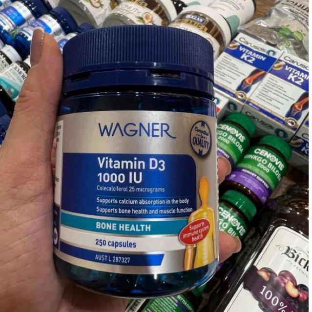 Vitamin D3 wagner 1000iu 250 viên