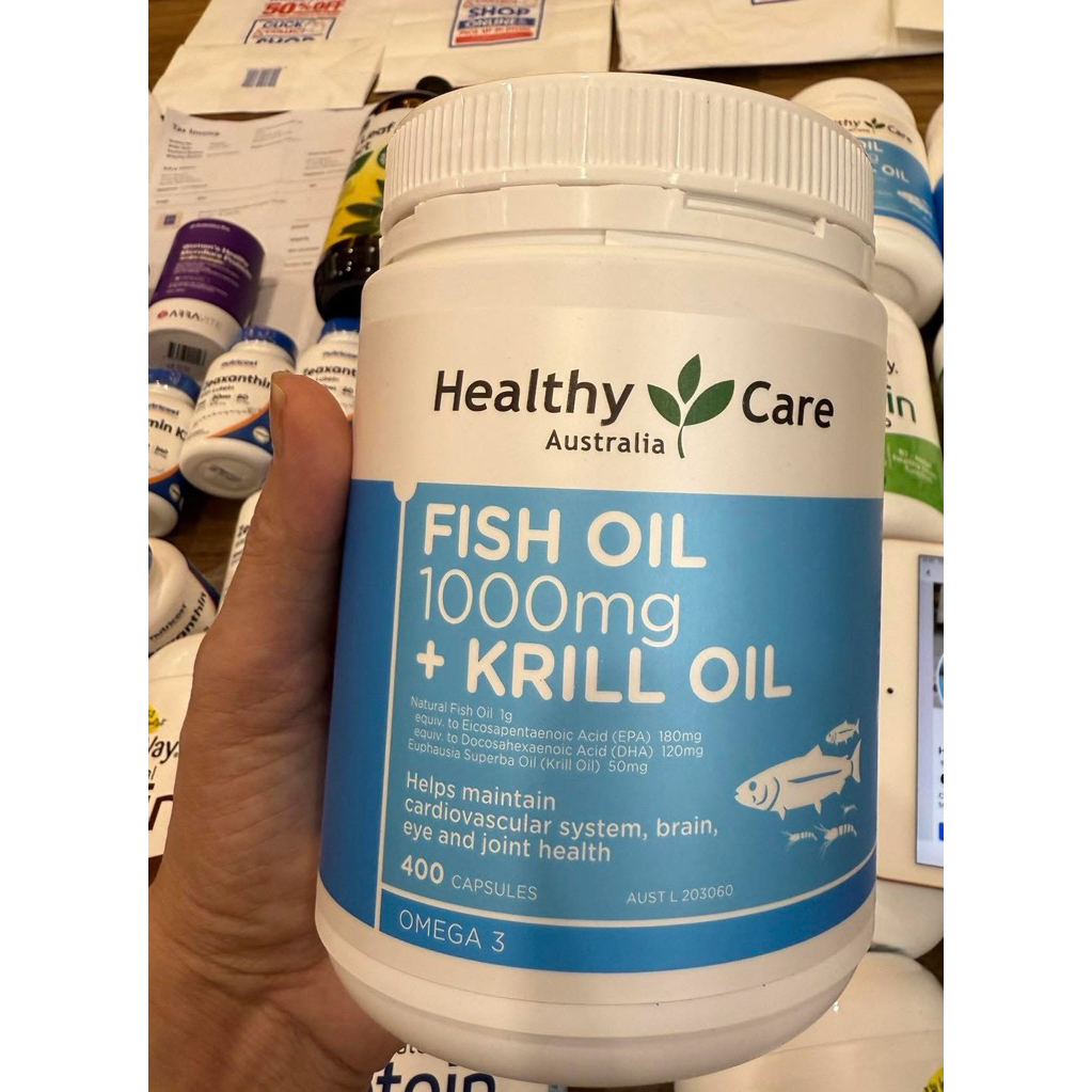 Dầu cá nhuyễn thể Healthy Care Fish Oil 1000mg Krill Oil