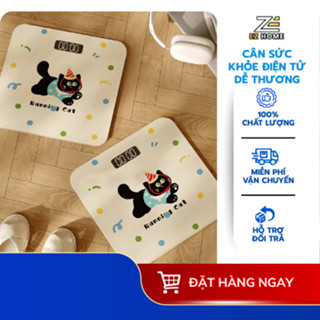 Cân Sức Khỏe Điện Tử Dễ Thương Mẫu Mới Siêu Xinh Cho Gia Đình, Đo Chính Xác, Tiện Dụng