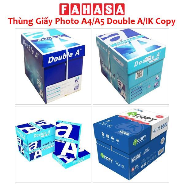 Thùng Giấy Photo A4/A5 Double A/IK Copy