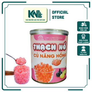 Thạch nổ củ năng HỒNG - Hạt nổ thủy tinh -850g