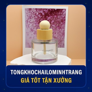 [SỈ GIÁ TỐT] Lọ Đựng Tinh Dầu Thủy Tinh Nắp Gỗ 50ml/100ml – Chai Khuếch Tán Hương Thơm Phòng Ngủ, Phòng Khách