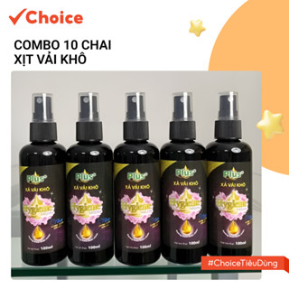   Choice  Combo 10 Chai Xịt Vải Khô Hygiene Sacom Plus+ FM2-2570-3 Hương Nước Hoa Chai 100ml  