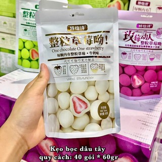 Socola bọc dâu tây sấy các vị