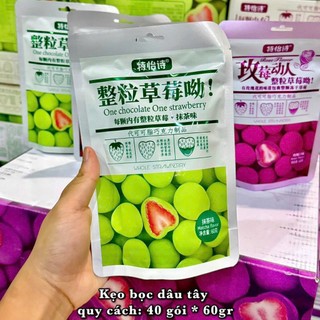 Socola bọc dâu tây sấy các vị