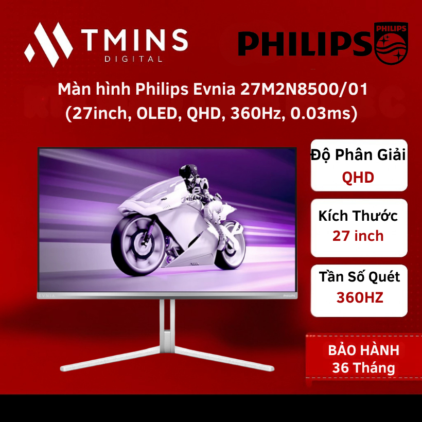 Màn hình Philips Evnia 27M2N8500/01 (27inch, OLED, QHD, 360Hz, 0.03ms) - Hàng chính hãng.