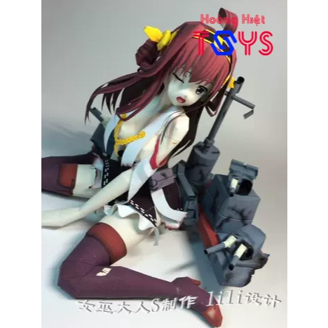 Mô hình giấy anime girl Kongou (battle damage) Game [Kantai Collection] Kongou