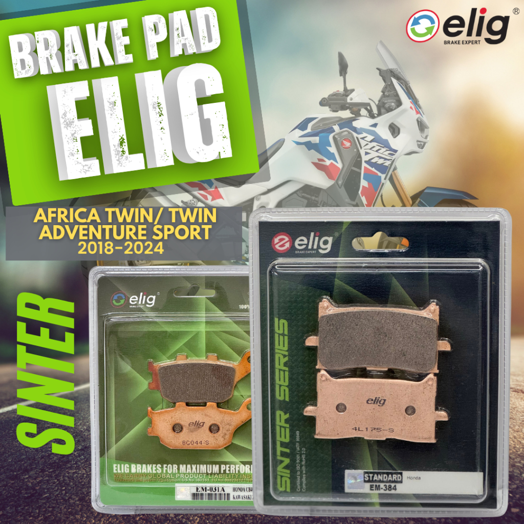 BỐ THẮNG ELIG SINTER HONDA AFRICA TWIN/ TWIN ADVENTURE SPORT 2018-2024 (Trước EM-384, Sau EM-031A)