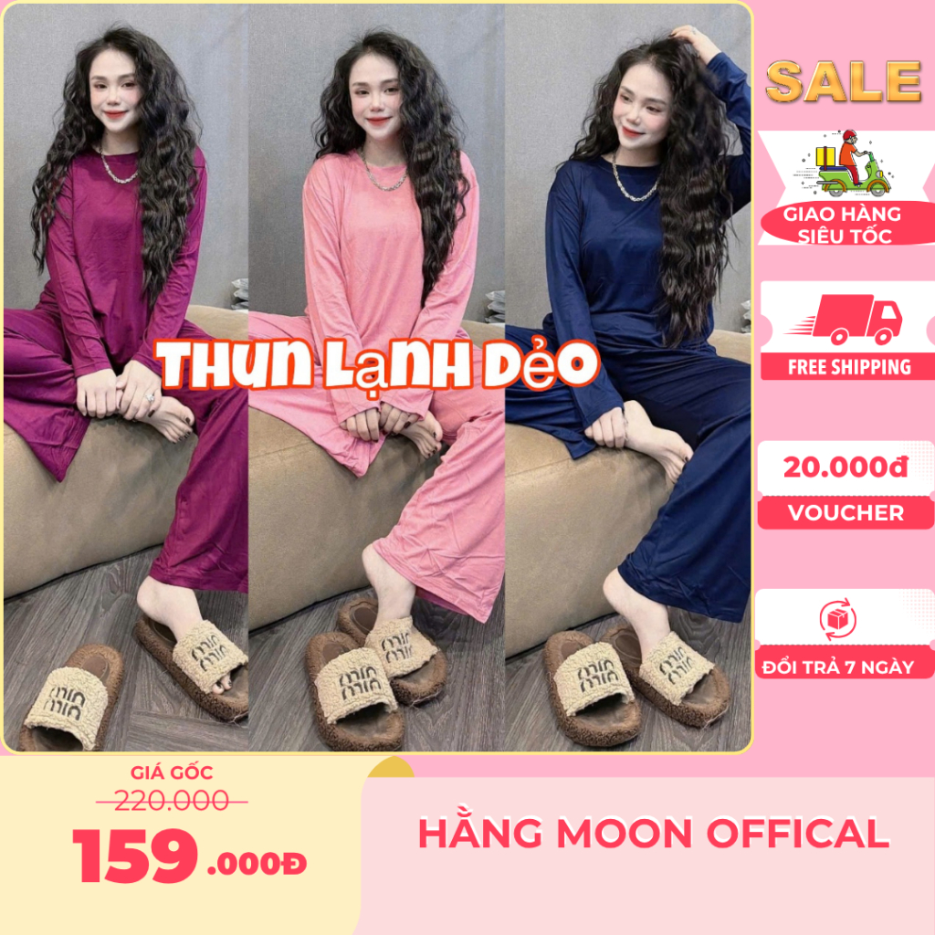  Đồ Bộ Nữ Set Bộ Ủ KEM Suông THUN LẠNH DẺO Bigsize 45-85KG 