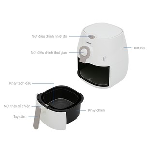 Nồi chiên không dầu Philips HD9216 - Hàng Chính Hãng - Bảo Hành 24 Tháng