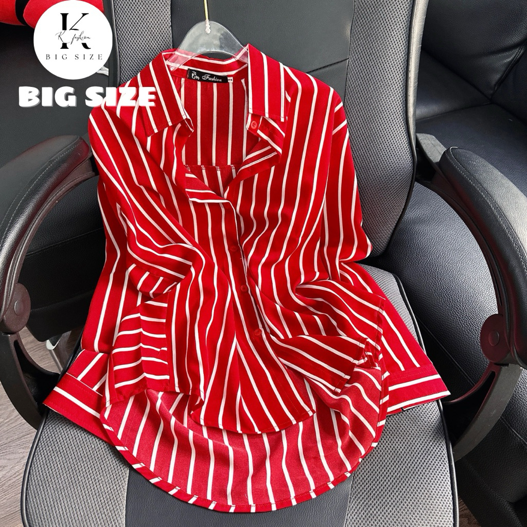 vải không nhăn, Áo Sơ Mi Nữ Big Size mềm mịn mát, sơ mi nữ công sở, sơ mi nữ đi tiệc