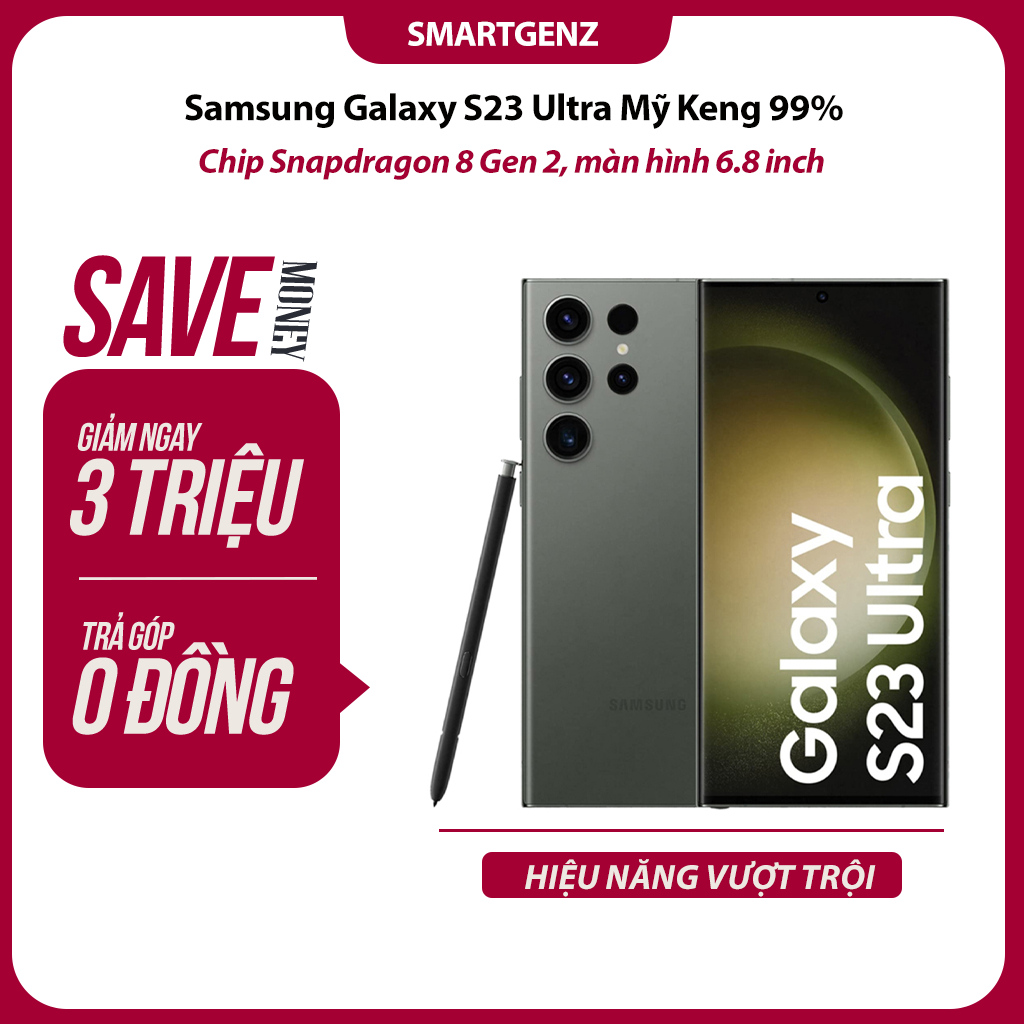 Điện thoại Galaxy S23 Ultra 5G Mỹ New Fullbox