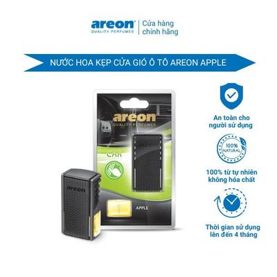 Nước hoa kẹp cửa gió điều hòa AREON APPLE hương táo xanh - Nước hoa xe hơi cao cấp