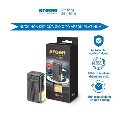 Nước hoa kẹp cửa gió điều hòa AREON SPORT LUX PLATINUM - Nước hoa xe hơi cao cấp Bulgaria