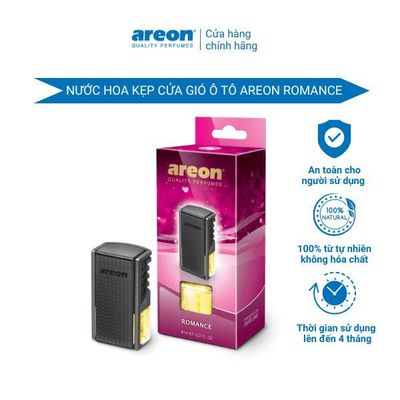 Nước hoa kẹp cửa gió điều hòa AREON ROMANCE - Nước hoa xe hơi cao cấp Bulgari