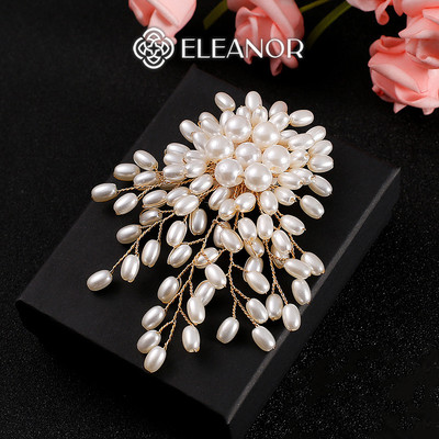Ghim cài áo nam nữ Eleanor Accessories ngọc trai nhân tạo trâm cài áo phụ kiện thời trang 10750