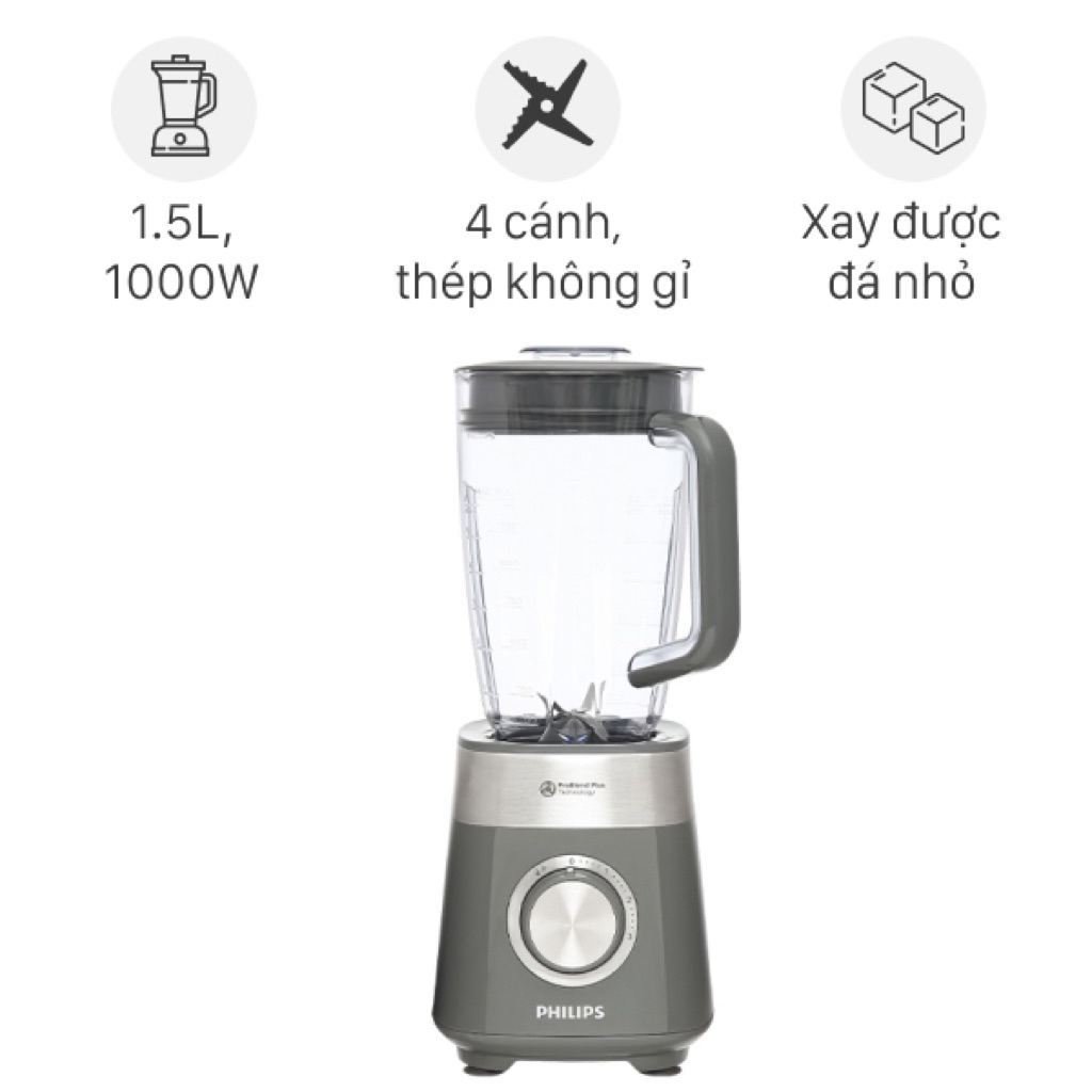 Máy xay sinh tố Philips HR3020/20 ( Hàng trưng bày chính hãng Philips )