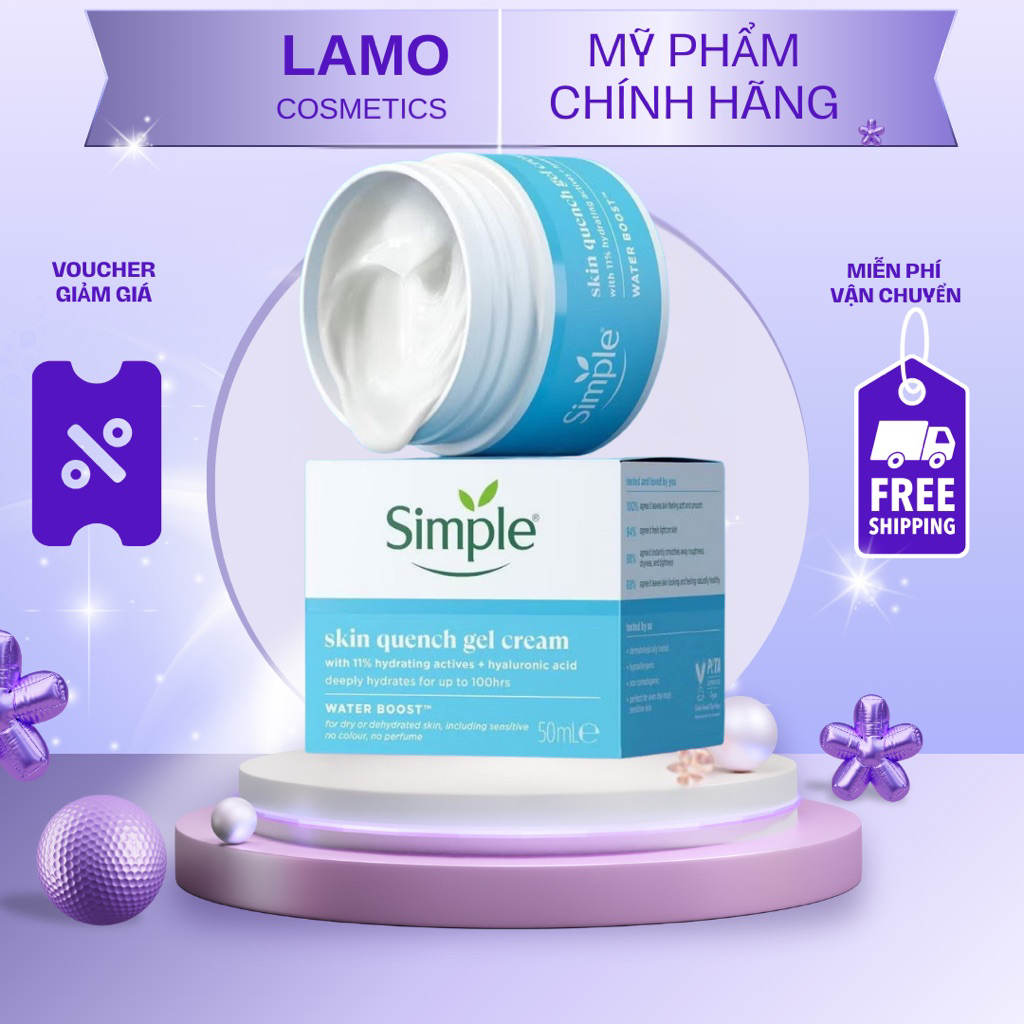 Kem Dưỡng Ẩm Simple Kind To Skin Vital Vitamin 50ML Chính Hãng 100%