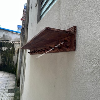 Kệ Treo Tường Đa Năng Có Móc Gỗ, Kệ Để Đồ Decor Lối Vào Phòng