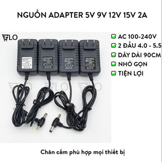 Nguồn Adapter 5V 9V 12V 2A Jack 2 Đầu 5.5mm Tiện Lợi Phù Hợp Mọi Thiết Bị, Nguồn camera