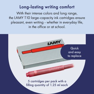 Ống mực cao cấp LAMY T 10 - hộp gồm 5 ống