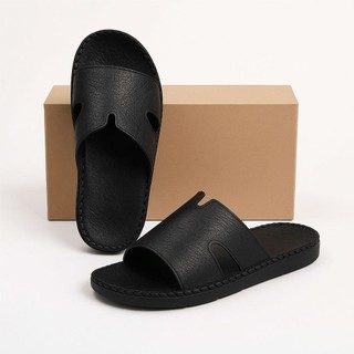 Dép Doctor Chữ K Quai Ngang Dép Nam  LUXURY Cao Cấp Da Xuất Nhập, Bản Đế Vừa, Đế Cao Su Đúc Khâu Chỉ 'hot' Slipper DéP