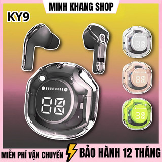  Tai Nghe Bluetooth Không Dây KY9   KY8   X55 Ultrapods Pro V5.3 Cảm Ứng Âm Thanh Hifi Màn Hình Led Có Mic Đàm Thoại 