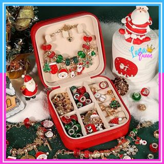  Hộp Quà Noel Hộp Vòng Tay Charm Noel DIY Tự Làm 66 Chi Tiết Cho Bé - Quà Tặng Giáng Sinh 2025 Vòng Charm Lắc Tay Noel 
