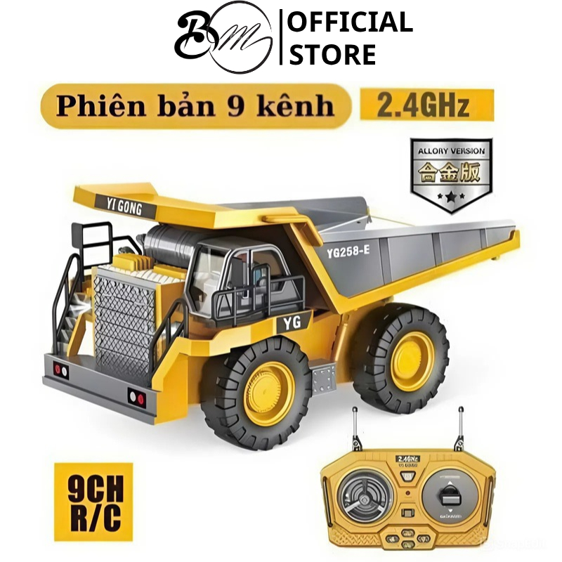 Xe Tải Ben Điều Khiển Từ Xa 9 Kênh Hợp Kim YG258E