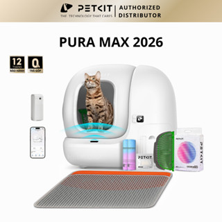   NEW 2026  Nhà Vệ Sinh Cho Mèo Tự Động Máy Dọn Phân Mèo Petkit Pura Max Bản Mới 2026 