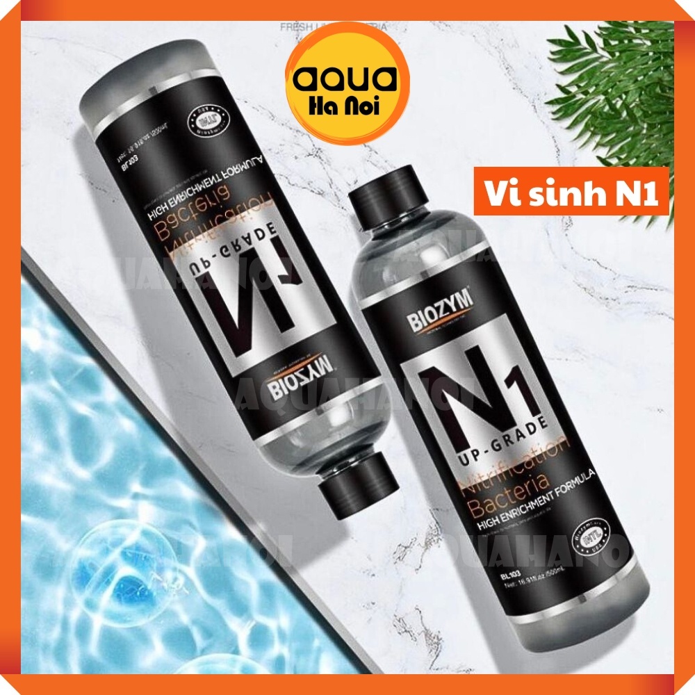  Vi sinh sống Biozym N1 - xử lý độc tố và làm trong nước bể cá thủy sinh  Chai 500ml  