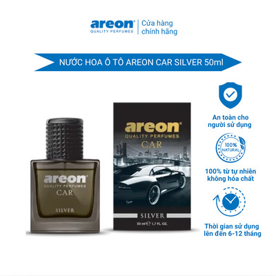 Nước Hoa Ô Tô Cao Cấp Dạng Xịt Areon Car Silver Perfume 50ml