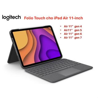   Chính hãng Logitech Folio Touch- bao da kèm bàn phím Trackpad - cho iPad Air 11-inch  gen 4,5,6,7  