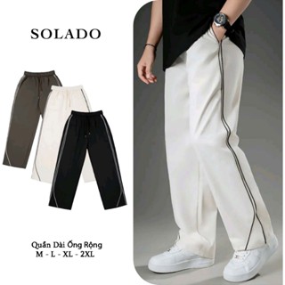  Quần Dài Nam SOLADO Vải Gió Ống Suông Co Giãn Phong Cách Hàn Quốc QDG 