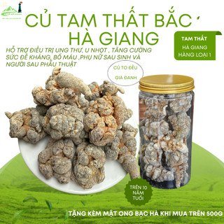 Củ tam thất bắc khô gói 1kg bổi bổ cơ thể, bảo vệ sức khỏe, củ to khô già đanh hàng loại 1