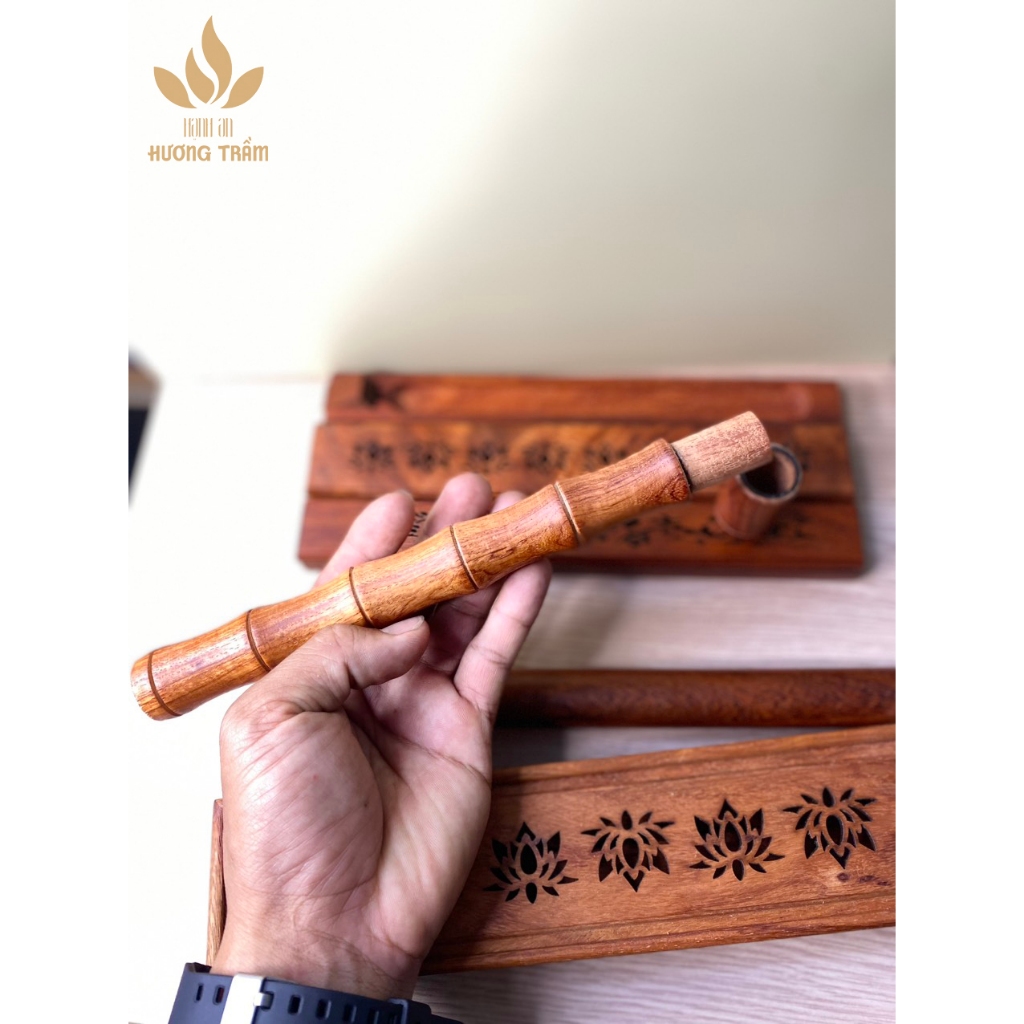 Ống Đựng Nhang / Ống Gỗ Hương Đựng Nhang Trầm Không Tăm