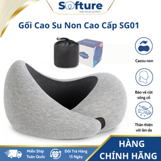  Gối Kê Cổ Cao Su Non Chữ U Du Lịch Công Thái Học 360° SOFTURE Bảo Vệ Cổ Khi Đi Máy Bay Xe Khách Văn Phòng Full Box-SG01 
