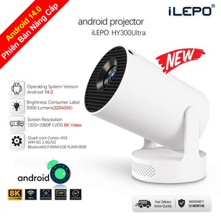  Máy chiếu phim mini HY300Ultra mini hệ điều hành android 11.0 tích hợp loa  xem phim Máy chiếu 